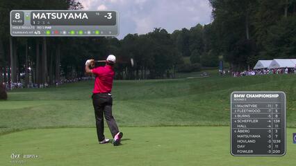 Hideki Matsuyama | Round 2 | 8th hole | Shot 1 | 2025 BMW Championship