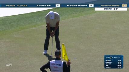 Scottie Scheffler | Round 1 | 7th hole | Shot 4 | 2025 THE PLAYERS