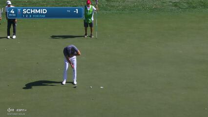 Matti Schmid | Round 1 | 4th hole | Shot 3 | 2025 Valspar