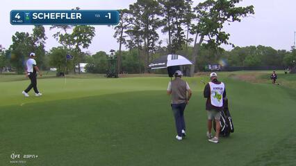 Scottie Scheffler | Round 1 | 4th hole | Shot 3 | 2025 Houston Open