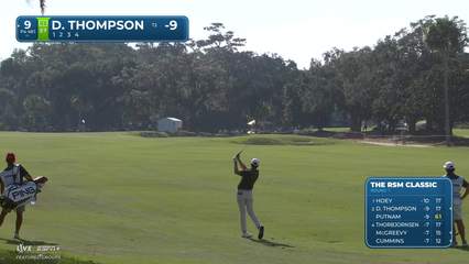 Davis Thompson | Round 1 | 9th hole | Shot 2 | 2025 The RSM Classic