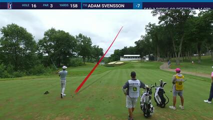 Adam Svensson | Round 4 | 16th hole | Shot 1 | 2025 John Deere