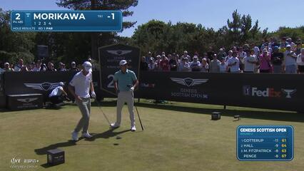 Collin Morikawa | Round 2 | 2nd hole | Shot 1 | 2025 Genesis Scottish Open