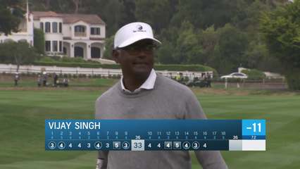 Vijay Singh | Round 3 | 16th hole | Shot 4 | 2025 Pure Insurance