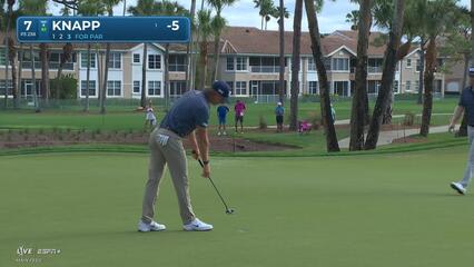 Jake Knapp | Round 1 | 7th hole | Shot 3 | 2025 Cognizant Classic