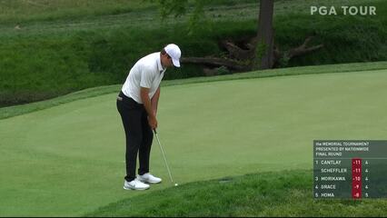 Scottie Scheffler | 2021 the Memorial | Round 4 | 5th hole | Shot 3