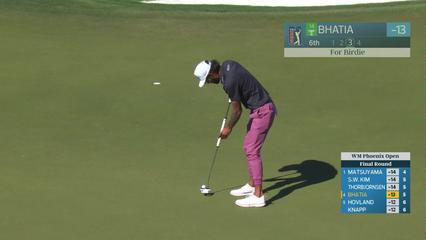 Akshay Bhatia | Round 4 | 6th hole | Shot 4 | 2026 WM Phoenix Open