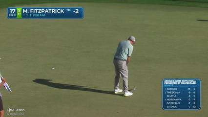 Matt Fitzpatrick | Round 3 | 17th hole | Shot 3 | 2026 Arnold Palmer