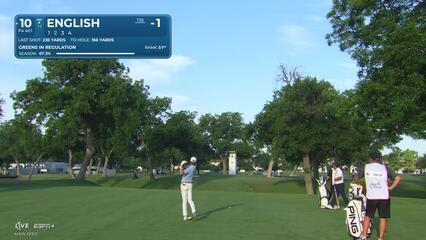 Harris English | Round 2 | 10th hole | Shot 2 | 2025 Charles Schwab
