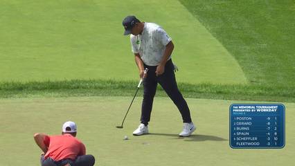Si Woo Kim | Round 3 | 18th hole | Shot 4 | 2026 the Memorial