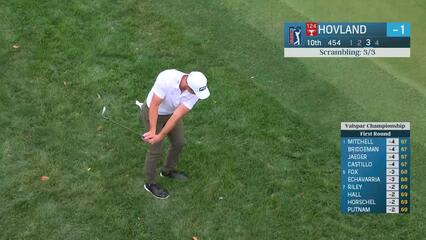 Viktor Hovland | Round 1 | 10th hole | Shot 3 | 2025 Valspar