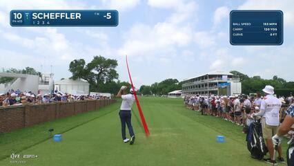 Scottie Scheffler | Round 3 | 10th hole | Shot 1 | 2025 Charles Schwab