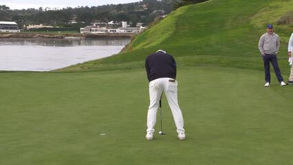 Kevin Yu | Round 1 | 7th hole | Shot 4 | 2025 AT&T Pebble Beach