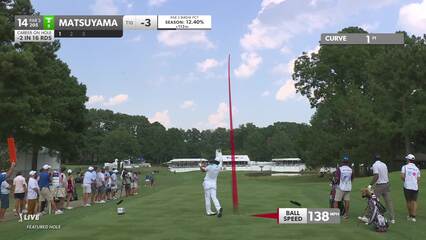 Hideki Matsuyama | 2024 FedEx St. Jude | Round 1 | 14th hole | Shot 1