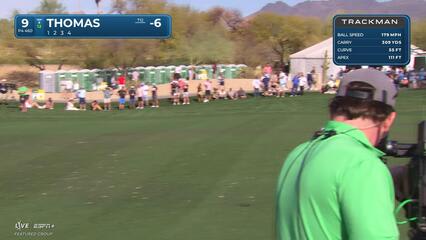 Justin Thomas | Round 2 | 9th hole | Shot 1 | 2025 WM Phoenix Open