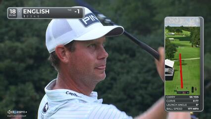 Harris English | Round 1 | 18th hole | Shot 1 | 2025 TOUR Championship