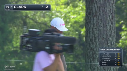 Wyndham Clark | Round 1 | 17th hole | Shot 2 | 2026 TOUR Championship
