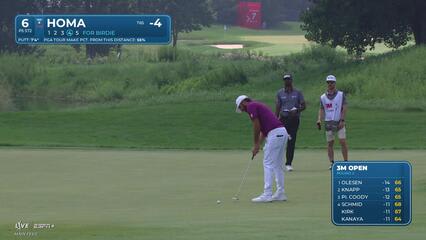 Max Homa | Round 2 | 6th hole | Shot 4 | 2025 3M Open