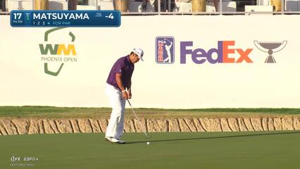 Hideki Matsuyama | Round 2 | 17th hole | Shot 5 | 2025 WM Phoenix Open