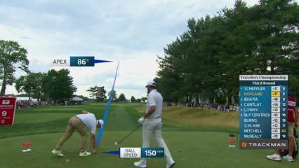 Viktor Hovland | Round 3 | 9th hole | Shot 1 | 2026 Travelers