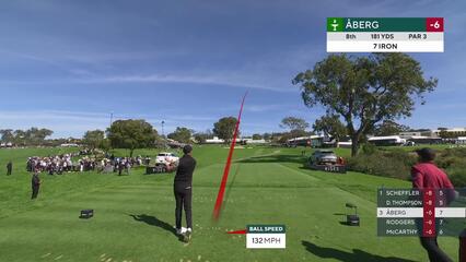 Ludvig Åberg | Round 3 | 8th hole | Shot 1 | 2025 Genesis