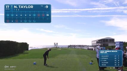 Nick Taylor | Round 4 | 17th hole | Shot 1 | 2025 AT&T Pebble Beach