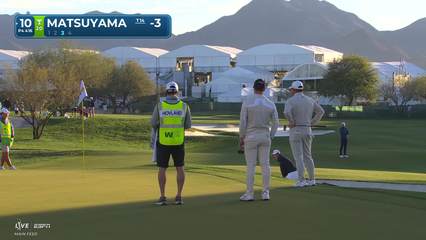 Hideki Matsuyama | Round 2 | 10th hole | Shot 3 | 2026 WM Phoenix Open