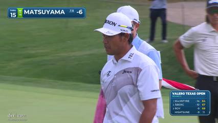 Hideki Matsuyama | Round 2 | 15th hole | Shot 3 | 2026 Valero