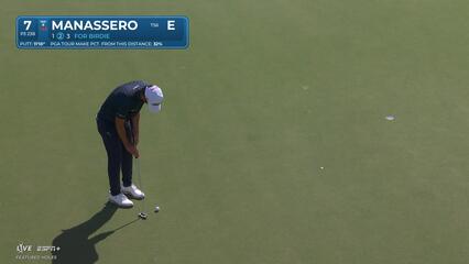 Matteo Manassero | Round 1 | 7th hole | Shot 3 | 2025 Cognizant Classic