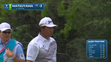 Hideki Matsuyama | Round 2 | 7th hole | Shot 3 | 2026 Valero