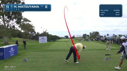 Hideki Matsuyama | Round 4 | 3rd hole | Shot 3 | 2025 Farmers