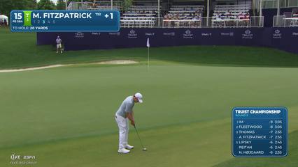 Matt Fitzpatrick | Round 3 | 15th hole | Shot 3 | 2026 Truist Championship