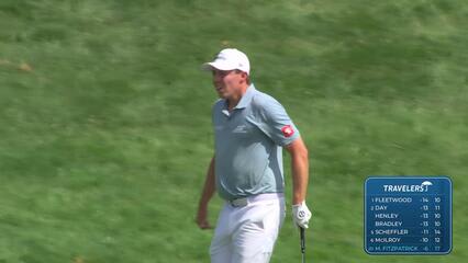 Matt Fitzpatrick | Round 4 | 18th hole | Shot 2 | 2025 Travelers
