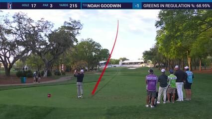 Noah Goodwin | Round 1 | 17th hole | Shot 1 | 2025 Valspar