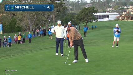 Keith Mitchell | Round 4 | 1st hole | Shot 4 | 2025 AT&T Pebble Beach