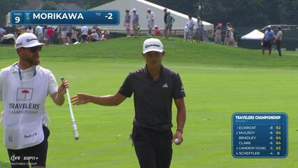 Collin Morikawa | Round 1 | 9th hole | Shot 4 | 2025 Travelers