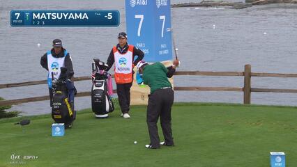 Hideki Matsuyama | Round 3 | 7th hole | Shot 1 | 2025 AT&T Pebble Beach