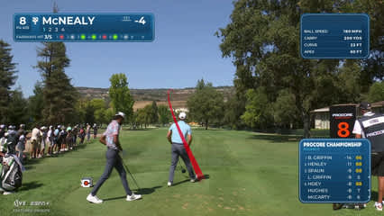 Maverick McNealy | Round 2 | 8th hole | Shot 1 | 2025 Procore