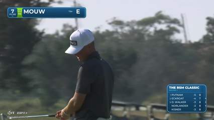 William Mouw | Round 1 | 7th hole | Shot 5 | 2025 The RSM Classic