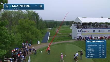 Robert MacIntyre | Round 4 | 15th hole | Shot 1 | 2025 RBC Canadian