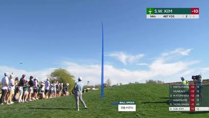 Si Woo Kim | Round 3 | 14th hole | Shot 2 | 2026 WM Phoenix Open