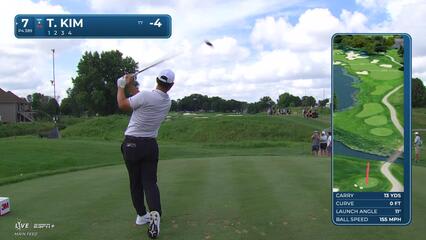 Tom Kim | Round 1 | 7th hole | Shot 1 | 2025 3M Open