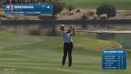 Michael Brennan | Round 4 | 18th hole | Shot 2 | 2026 WM Phoenix Open