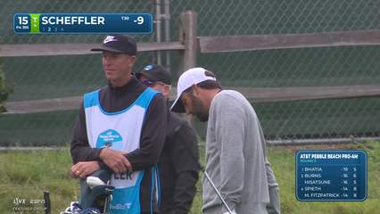 Scottie Scheffler | Round 3 | 15th hole | Shot 2 | 2026 AT&T Pebble Beach
