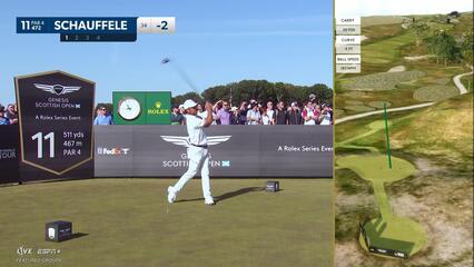 Xander Schauffele | Round 2 | 11th hole | Shot 1 | 2025 Genesis Scottish Open