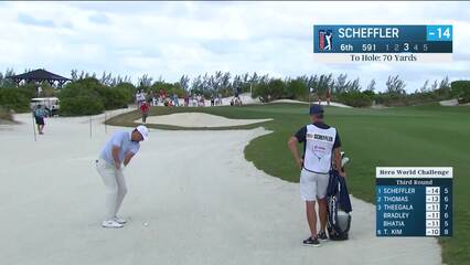 Scottie Scheffler | Round 3 | 6th hole | Shot 3 | 2024 Hero World Challenge