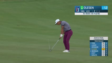 Thorbjørn Olesen | Round 3 | 10th hole | Shot 2 | 2025 Bank of Utah