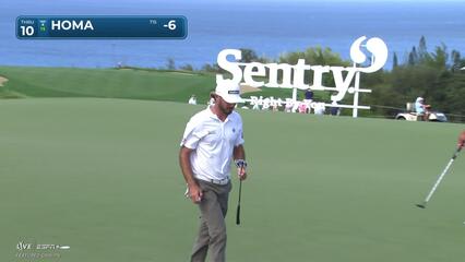 Max Homa | Round 2 | 10th hole | Shot 3 | 2025 The Sentry