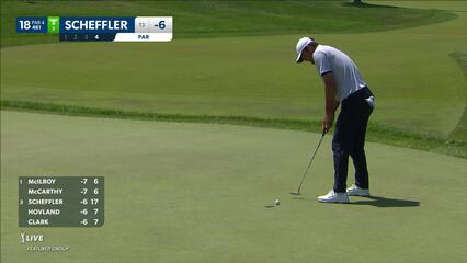 Scottie Scheffler | 2023 the Memorial | Round 4 | 18th hole | Shot 4