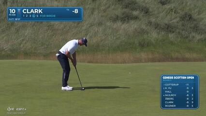 Wyndham Clark | Round 3 | 10th hole | Shot 4 | 2025 Genesis Scottish Open